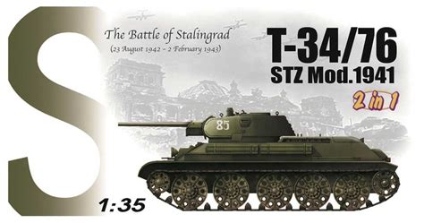 135 Wwii ソビエト軍 T 3476 Stz 1941年型 2in1 マジックトラック付属【dr6448】 ドラゴンモデル