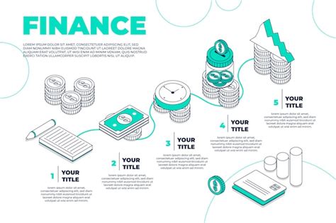 Concepto de infografía financiera Vector Gratis