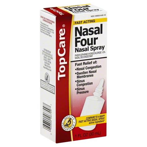 Topcare Nasal Four Nasal Spray Hy Vee Aisles Online Grocery Shopping