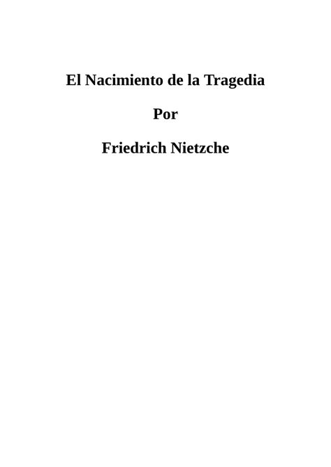 07 El nacimiento de la tragedia en el espíritu de la música autor