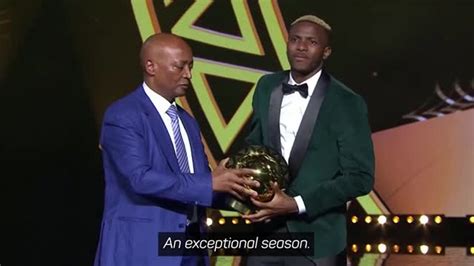 Victor Osimhen named African Footballer of the Year فيديو Dailymotion