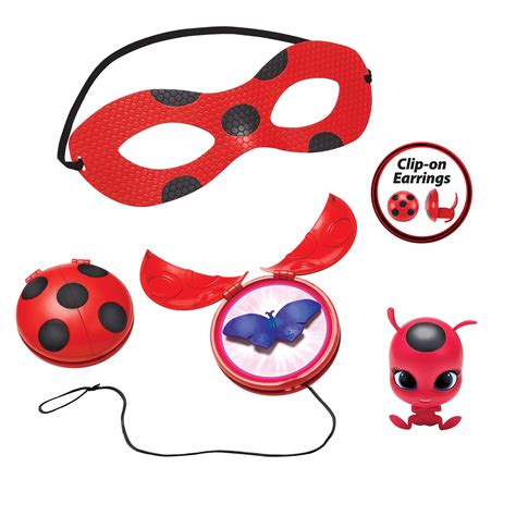 Miraculous Ladybug Dress Up Set with Yoyo, Color Change Akuma, Tikki ...