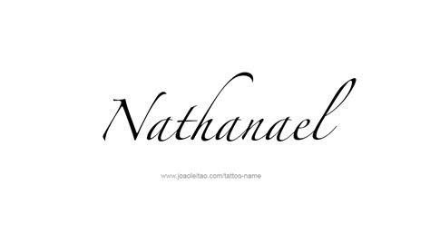 Nathanael Name Tattoo Designs Name Tattoos Name Tattoo Name In Cursive