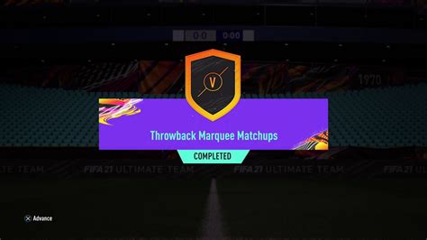 FIFA 21 Throwback Marquee Matchups SBC Thursday July 22 2021 YouTube