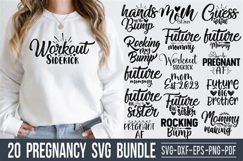 Pregnancy Svg Bundle By Orpitaroy Thehungryjpeg