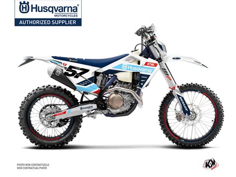 Kit Déco Moto Cross START Husqvarna 450 FE Bleu Kutvek