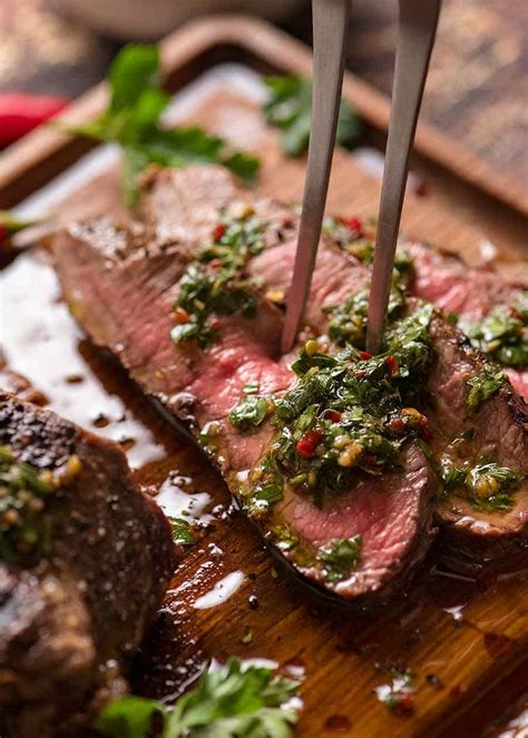 Skirt Steak With Chimichurri Sauce Recipetin Eats