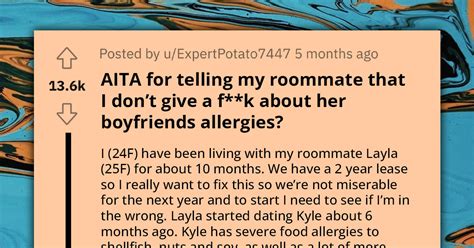 Year Old Refuses To Agree To Roommate S Increasingly Unreasonable