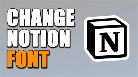 How To Change Notion Font Simple Youtube