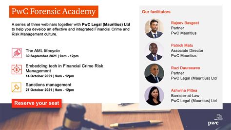 Pwc Forensic Academy Pwc Mauritius