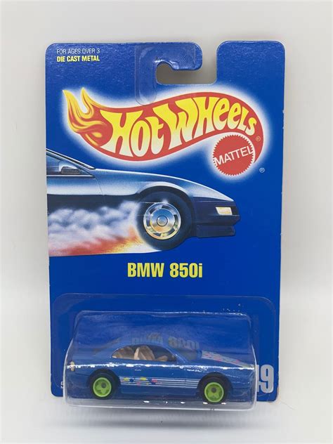 Hot Wheels BMW 850i Blue Collector 149 Miniature Collectable - Etsy