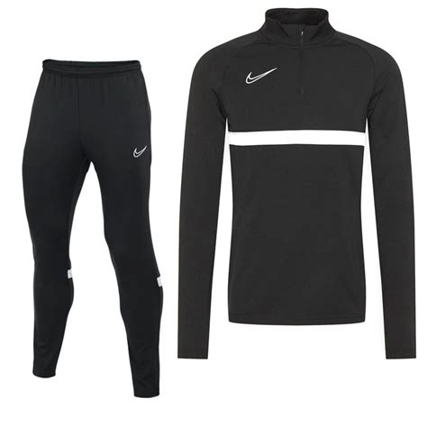 Nike Academy 21 Dri Fit Tracksuit Kids Black White Knvbshopnl