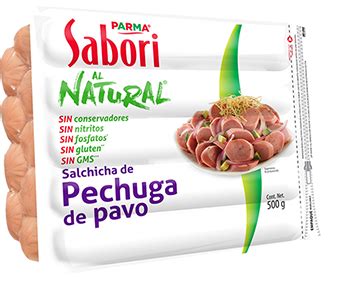 Salchicha De Pechuga De Pavo Al Natural 500 G Sabori