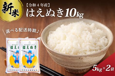 【令和4年産米】2022年12月前半発送 はえぬき10kg（5kg×2袋）一等米 山形県河北町産【丹野商店】｜ふるラボ