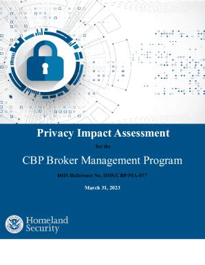 Fillable Online Department Of Homeland Security Privacy Impact