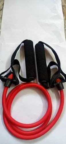 Plastic And Silicon Single Toning Tube Resistance Band For Gym At Rs