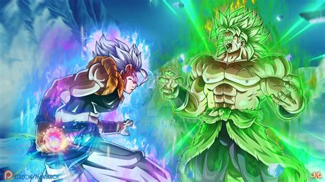 Gogeta Ssj Blue Vs Broly Personajes De Dragon Ball Dragones Dragon