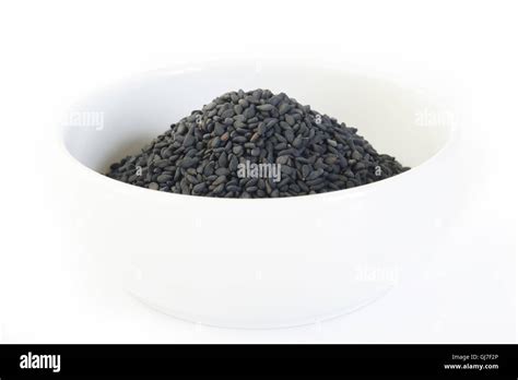 Black Sesame Seeds Stock Photo Alamy