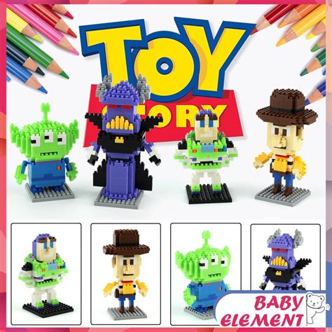 Nano Bloques Toy Story Buzz Lightyear Woody De Abultamiento Lindo