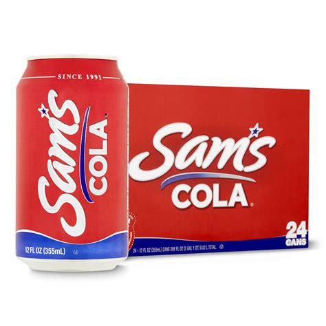 Sams Cola Soda Pop 12 Fl Oz 24 Pack Cans 53 Off