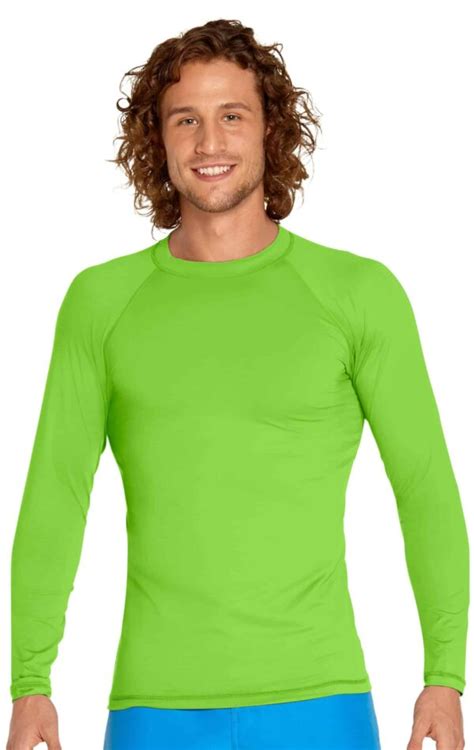 Women S Long Sleeve Rash Guard Lime Green Wet Effect Inc