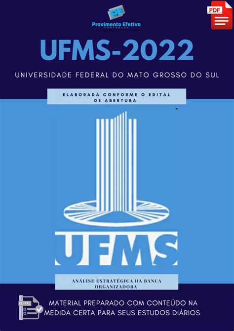 Provimento Efetivo Concursos Apostila UFMS Concurso 2022