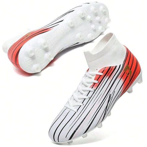 Chaussures De Football Pour Hommes De Haut Niveau Blanc Pour Jeunes