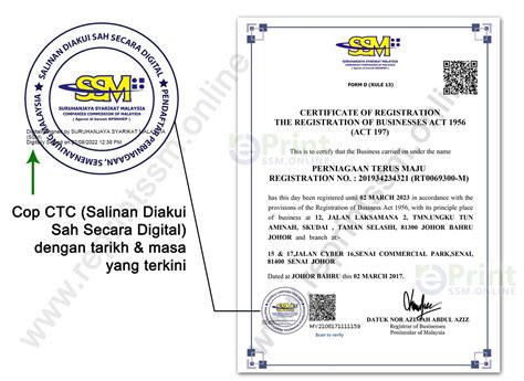 Cetak Sijil Ssm Cetak Ssm Online