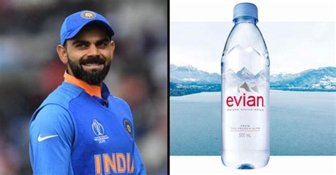 What Is Virat Kohli S Water Price Liter Evian Water Cost