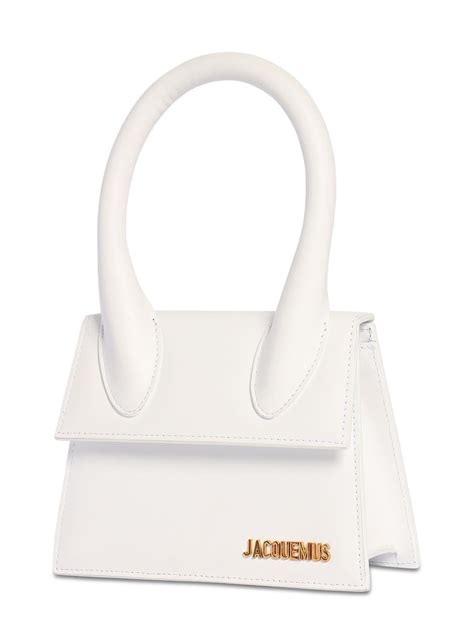 Jacquemus Le Chiquito Moyen Leather Bag In White Lyst