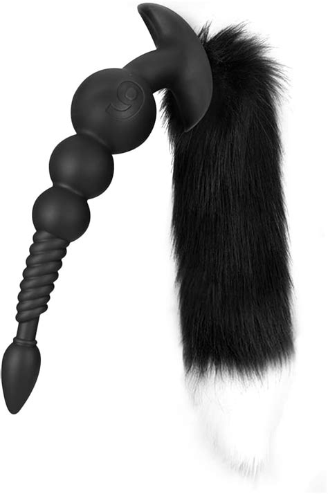 Amazon Tariss S Silicone Anal Beads Plug With Fox Tail Butt Plush