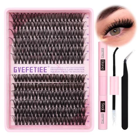 Individual Lashes Kit Diy Lash Extensions Kit 240pcs Lash Cluster With Strong Hold