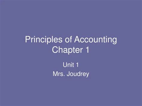 Ppt Chapter Accounting Principles Powerpoint Presentation Free