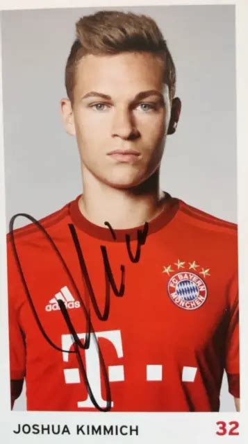 AUTOGRAFO ORIGINALE FIRMATO Joshua Kimmich FC Bayern Monaco EUR 4 00