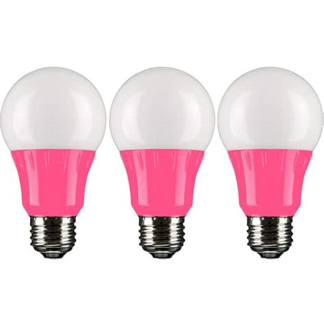 Pink Led Light Bulbs The Home Depot