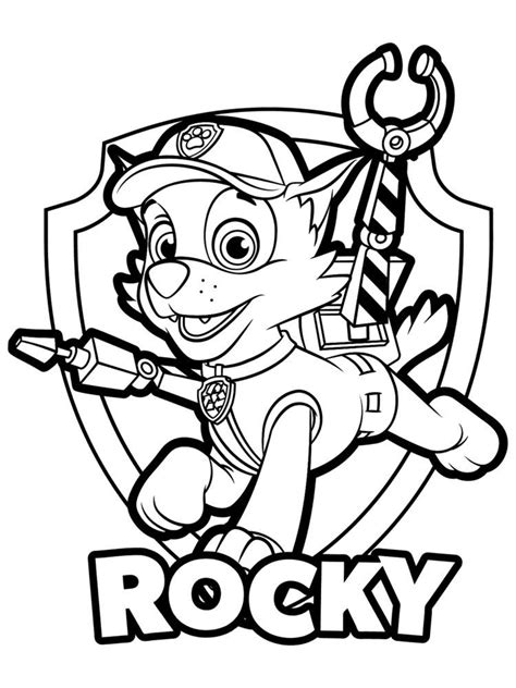 Paw Patrol Coloring Pages With Numbers