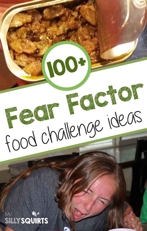 100 Ideas for your next Fear Factor Food Challenge - My Silly Squirts