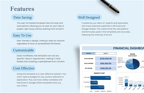 Financial Dashboard Template - Download in Excel, Google Sheets | Template.net