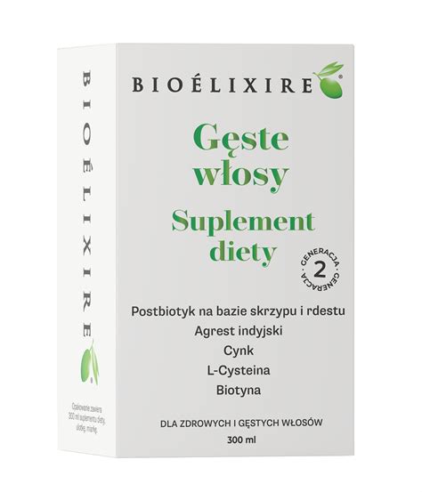 Bioelixire Gęste Włosy Suplement Na Wypadanie 300ml nowy skład