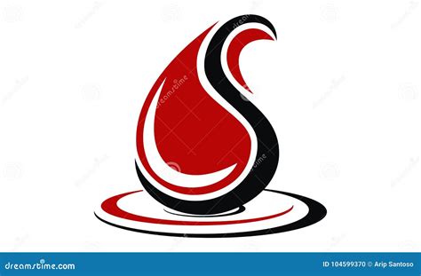 Blood Transfusion Letter S Stock Vector Illustration Of Droplet