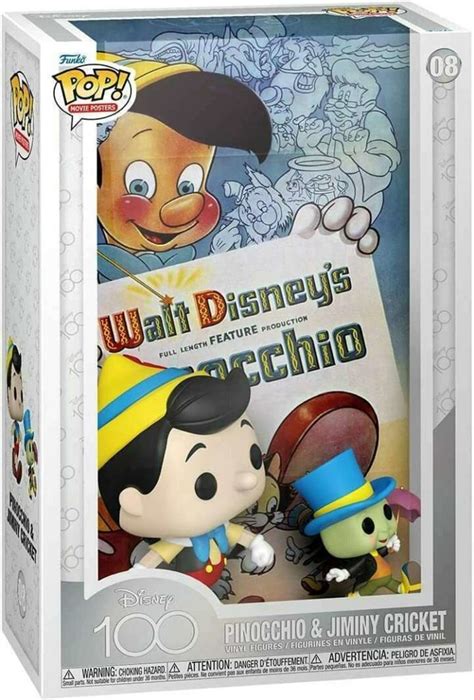 Funko POP Movie Posters Walt Disney Pinocchio Pinocchio Jiminy