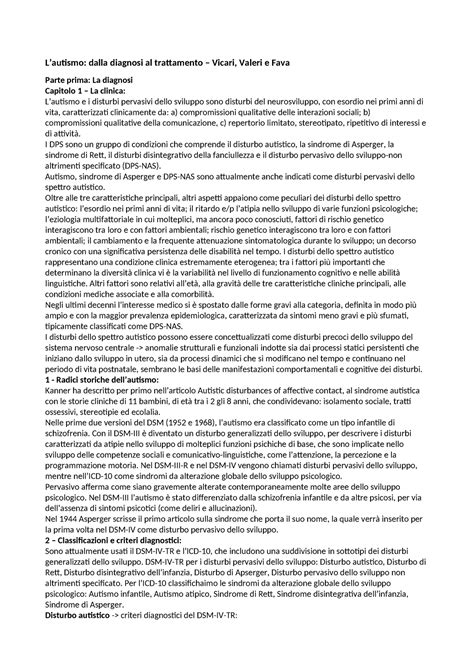 L Autismo Dalla Diagnosi Al Trattamento Ripristinato Automaticamente