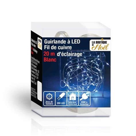 Guirlande Lumineuse Led Fil Cuivre Lectrique Blanc M Tres