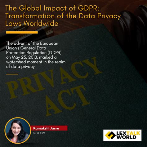 The Global Impact Of Gdpr Transformation Of The Data Privacy Laws Worldwide