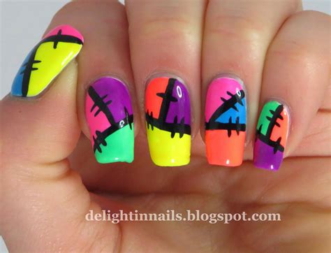 Delight In Nails Week Pick N Mix Challenge Patchwork Bright And