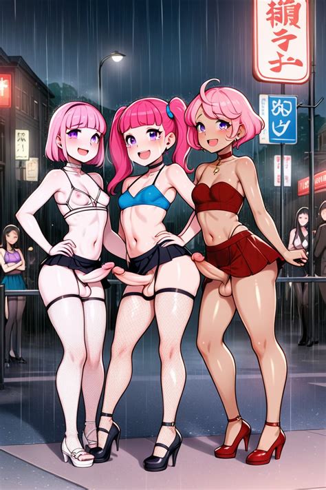 Purple Eyes Hands On Hips Harem Hentai AI Porn