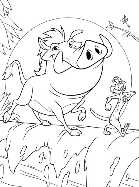 Hakuna Matata Lion King Coloring Pages