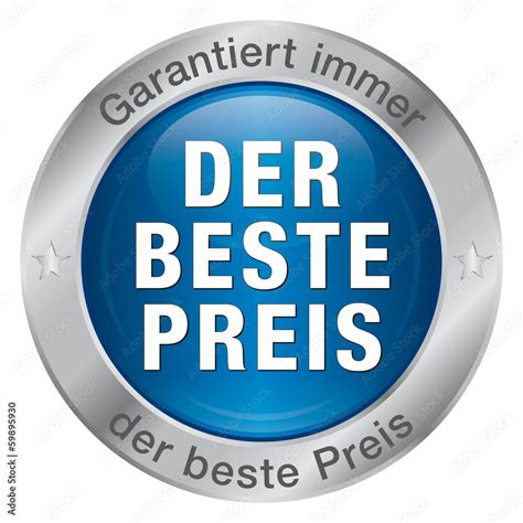 Der Beste Preis Garantiert Immer Der Beste Preis Stock Vektorgrafik