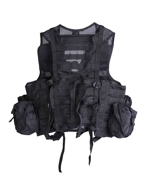 Mil Tec Weste Tactical Modsyst8 Taschwarz Weste Chest Riggs