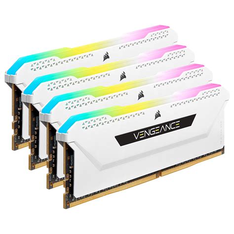 Corsair Vengeance Rgb Pro Sl Series 32 Go 4 X 8 Go Ddr4 3200 Mhz Cl16 Blanc Mémoire Pc Ldlc